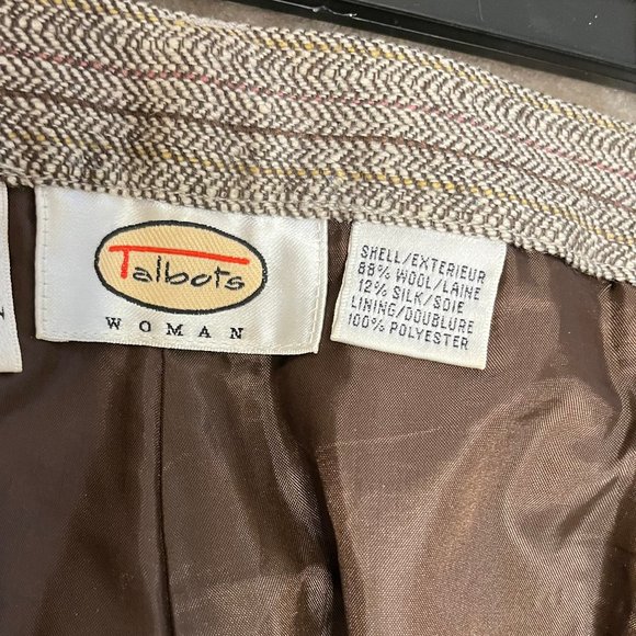 Wool and silk blend lined trousers by Talbots - Picture 6 of 7